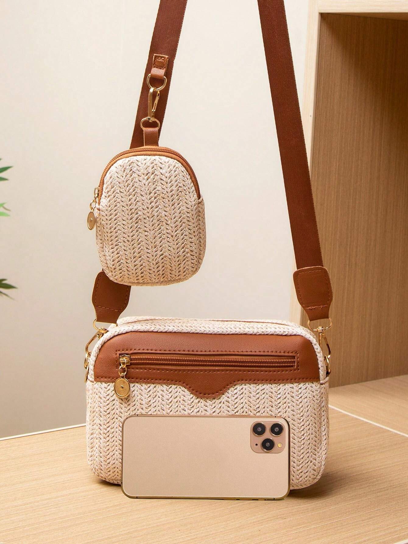 Spring/Summer European And American Style New Trend Woven Women's Bag, Wholesale All-Match Shoulder & Crossbody Bag, Sweet Square Bag